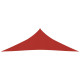 Voile toile d'ombrage parasol 160 g/m² 3,5 x 3,5 x 4,9 m pehd rouge helloshop26 02_0009259 