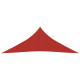 Voile toile d'ombrage parasol 160 g/m² pehd 4 x 4 x 4 m rouge helloshop26 02_0009278 