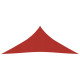 Voile toile d'ombrage parasol 160 g/m² pehd 5 x 6 x 6 m - Couleur au choix Rouge