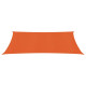 Voile toile d'ombrage parasol 160 g/m² pehd 2 x 5 m orange helloshop26 02_0009238 