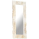 Miroir blanc 110x50 cm bois de manguier massif contemporain 