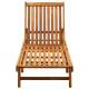Transat chaise longue bain de soleil lit de jardin terrasse meuble d'extérieur bois d'acacia solide helloshop26 02_0012701 