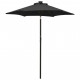 Parasol avec lumières led noir 200x211 cm aluminium 