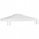 Toile de toit de belvédère 2 niveaux 310 g/m² 3x3 m - Couleur au choix Blanc