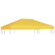 Toile de toit de belvédère 270 g/m² 4x3 m jaune 