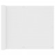 Écran de balcon blanc 75x400 cm tissu oxford 