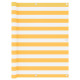 Écran de balcon - 120x600 cm tissu oxford - Couleur au choix Blanc-jaune