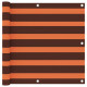 Écran de balcon orange et marron 90x500 cm tissu oxford 