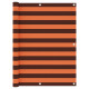 Écran de balcon - 120x600 cm tissu oxford - Couleur au choix Orange-marron