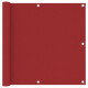 Écran de balcon rouge 90x500 cm tissu oxford 
