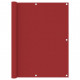 Écran de balcon rouge 120x400 cm tissu oxford 