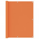 Écran de balcon orange 120x400 cm tissu oxford 