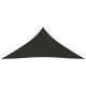 Voile toile d'ombrage parasol tissu oxford triangulaire 5 x 6 x 6 m anthracite helloshop26 02_0009922 