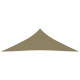 Voile toile d'ombrage parasol tissu oxford triangulaire 2,5 x 2,5 x 3,5 m - Couleur au choix Beige