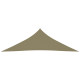 Voile toile d'ombrage parasol tissu oxford triangulaire 3,5 x 3,5 x 4,9 m - Couleur au choix Beige