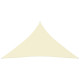 Voile toile d'ombrage parasol tissu oxford triangulaire 3 x 4 x 4 m - Couleur au choix Crème
