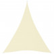 Voile de parasol tissu oxford triangulaire 4x5x5 m crème 