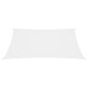 Voile toile d'ombrage parasol tissu oxford rectangulaire 2,5 x 4 m - Couleur au choix Blanc
