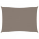 Voile de parasol tissu oxford rectangulaire 2,5x4 m taupe 