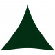 Voile de parasol tissu oxford triangulaire 4x4x4 m vert foncé 
