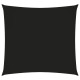 Voile toile d'ombrage parasol tissu oxford carré 3,6 x 3,6 m noir helloshop26 02_0009478 