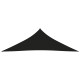 Voile toile d'ombrage parasol tissu oxford triangulaire 4 x 4 x 5,8 m - Couleur au choix Noir