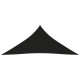 Voile toile d'ombrage parasol tissu oxford triangulaire 4 x 5 x 5 m noir helloshop26 02_0009893 
