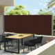 Auvent latéral rétractable de patio 600x160 cm - Couleur au choix Marron