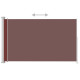 Auvent paravent store brise-vue latéral rétractable de patio jardin terrasse balcon protection visuelle écran 180 x 300 cm marron helloshop26 02_0007328 