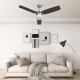 Ventilateur de plafond lampe et télécommande 108cm - Couleur au choix 