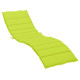 Coussin de chaise longue vert vif 200x70x3 cm tissu oxford 