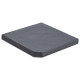 Plaque de poids de parasol noir granite carré 25 kg 