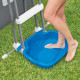 Bain de pieds de piscine 11,5 l 56x46x9 cm bleu 