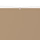 Auvent vertical taupe 60x600 cm tissu oxford helloshop26 02_0007651 