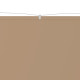 Auvent vertical 100x600 cm tissu oxford taupe helloshop26 02_0007625 