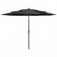 Parasol à 3 niveaux avec mât en aluminium anthracite 3 m 