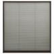 Moustiquaire plissée à fenêtre aluminium - Couleur et dimensions au choix 