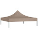 Toit de tente de réception 3x3 m taupe 270 g/m² 