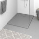 Receveur de douche smc gris 100x80 cm 