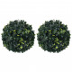 Boules de buis artificielles 2 pcs 22 cm 