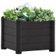 Jardinière de jardin pp anthracite 43x43x35 cm 