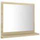 Miroir de salle de bain sonoma 40x10,5x37 cm - Couleur au choix Chêne-blanc