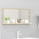 Miroir de bain 80x10,5x37 cm aggloméré - Couleur au choix 