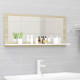 Miroir de bain 90x10,5x37 cm aggloméré - Couleur au choix 