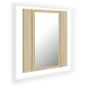 Armoire à miroir à led de bain 40 x 12 x 45 acrylique beige helloshop26 02_0006746 