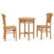 Ensemble de salle à manger de jardin 3 pcs bois de teck solide 