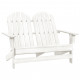 Chaise de jardin adirondack 2 places bois de sapin - Couleur au choix 