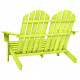 Chaise de jardin adirondack 2 places bois de sapin - Couleur au choix 