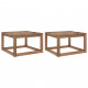 Tables palette de jardin 2pcs 60x60x36,5cm bois de pin imprégné 