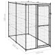 Chenil extérieur cage enclos parc animaux chien d'extérieur pour chiens acier avec toit 110 x 220 x 180 cm  